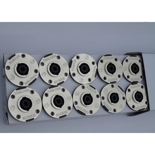 Wholesale 50 PCS/lot Garden 50MM 4-Pole Speaker Pro Audio Equipment DJ Speaker Chassis Socket