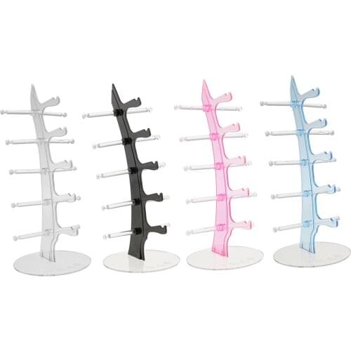 5 Pairs Charm Acrylic Sunglasses Glasses Eyeglasses Display Rack Holder Frame Stand for Jewelry Bracelet or Earrings Display