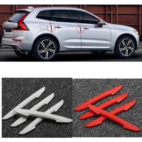 GrandEver 4PCS Car Anti-Collision Strip Door edge Protector Scratch strip anti-scratch rubbing strip for Auto Rearview mirror