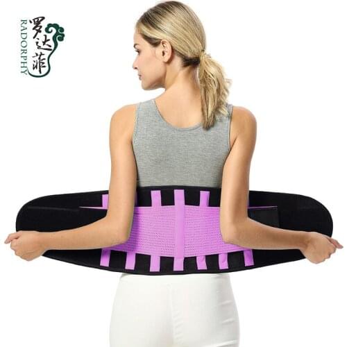 Cross Border Popular Waist Belt Fitness Belt Support Belly Belt Diving Material Color Burst Sweat Waist