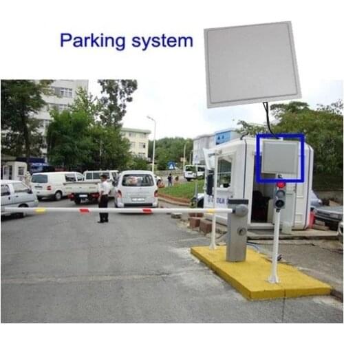Vehicle parking automatically open barrier controller RFID gate reader long range uhf card tags wiegand rs485 uhf 12dbi reader