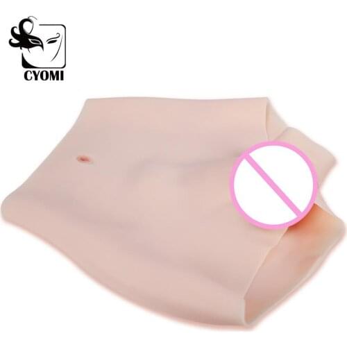 CYOMI Silicone Realistic Crossdresse Hip Enhancer Fake Pussy Underwear Shemale Fake Vagina for Transgender Drag Queen Tit 2G