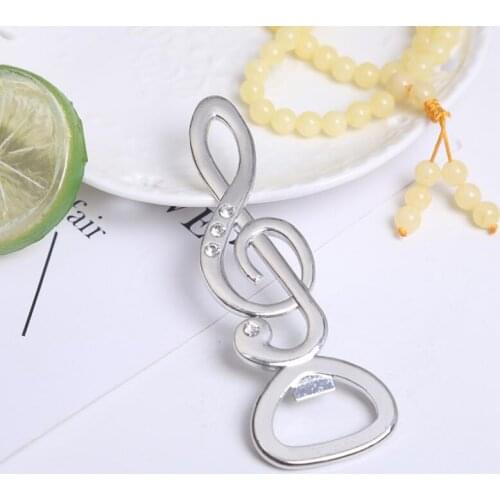 Wedding Guest Favors Gifts "The Music of LOVE" Musical Note Beer Bottle Opener Party Supplies LX1459