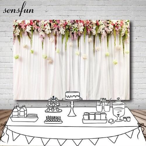 Light Pink Flowers Background For Wedding Newborn Backdrop Photography Background For Studio Vinyl