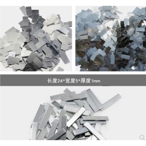 500pcs 35x10x0.3mm Long Strip Ultra Thin Rectangular Iron Sheet Pads DIY Handmade Small Iron Sheet for Fixing Ultrathin