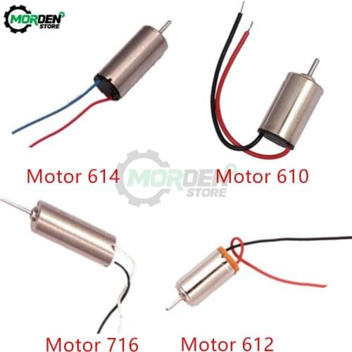 DC 1.5V 3V 3.7V High Speed Micro Motor 610 612 614 716 Hobby Motor Gear DIY Electric Toy Brushless DC Motor