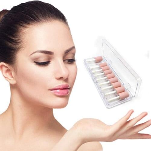 10 Pcs Lip Gloss Lip Glaze Sample Travel Portable Dispensing Bottle Set Box 4ml P2T3