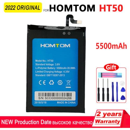 100% Original 5500mAh HT50 Phone Battery For HOMTOM HT50 High quality Batteries With Tools+Tracking Number