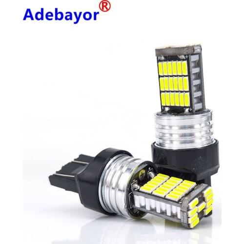 120pcs T20 7443 Canbus Error Free 4014 45 SMD Auto Tail light Cars LED Bulbs for Turn Signal Lampights Parking Reverse Backup