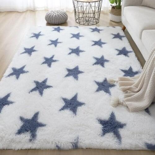 200*300CM Anti-slip Large Floor Carpets For Living Room Star Grey Area Rug For Baby Bedroom Soft Comfortable Kids Rug customized