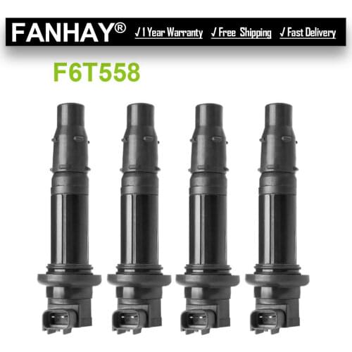 4PCS/Lot New Ignition Coils For Yamaha MT-07 14-17 YZF R1 R6 R6S RJ15 FZ1 FZ8 Repair Kit F6T558 39P-82310-10-00 5PW-82310-00-00