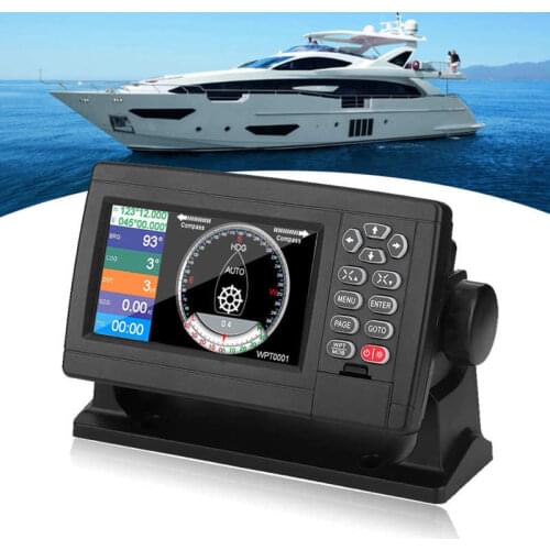 5in Marine Satellite GPS Navigator Color LCD Display XF-520 Dual-Mode Positioning Boat Chart Plotter stainless