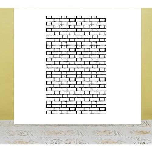 AZSG wall brick Clear Stamps/Seals For DIY Scrapbooking/Card Making/Album Decorative Silicone Stamp Crafts