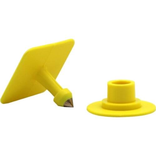 50 Sets DELLE Animals Pig Cow Sheep Ear Tags Quality TPU Material Rond Ear Marker For Farm Piglet Sheep Pet Identification Card