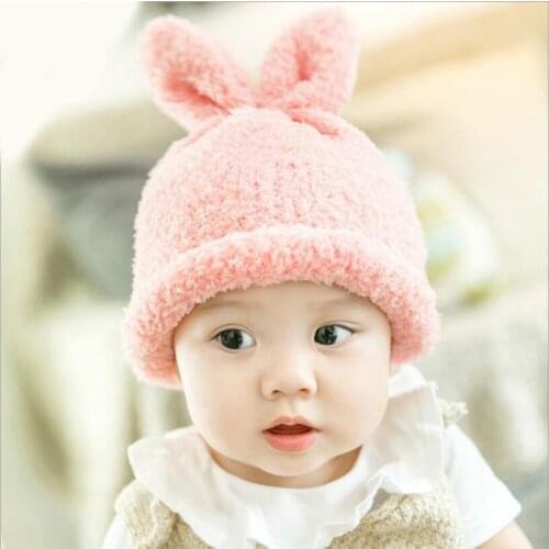 Baby Winter Hat Infant Rabbit Ears Knitted Caps Newborn Bunny Style hat Toddler Girl Boy Photography Props