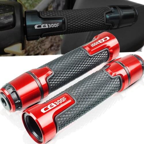 For HONDA CB300F CB 300F CB300 F 2014 2015 2016 2017 2018 Motorcycle 7/8"22mm Anti-Slip Handle Bar Handlebar Hand Grips With End