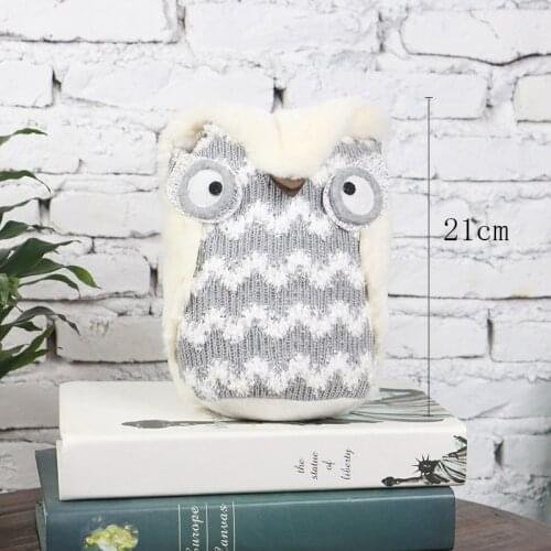Cat Figure Owl Plush Miniature Fairy Garden Miniatures Gnome Miniature Figurines Home Decoration Accessories Room Decoration