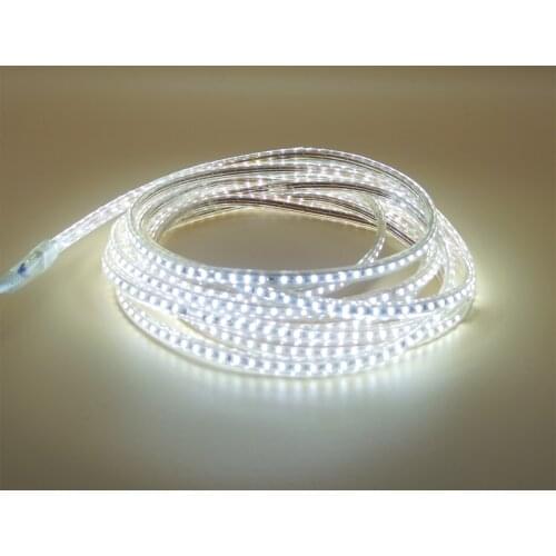 1m 5m 10m 20M LED Flexible Strip Light 220V SMD 3014 120led/M Warm white IP67 Waterproof tiras tape rope bar lamp +EU Power plug
