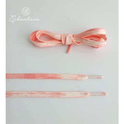 Gradual Shoelace Sublimation Shoelaces Flat Tie Dye Shoe Lace Mix Colorful Bootlace For Sneakers Design Shoestring Any Color