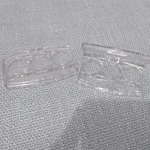 Eye shadow boxes / transparent /ps plastic 3 grid foundation empty boxes / lipstick container F335