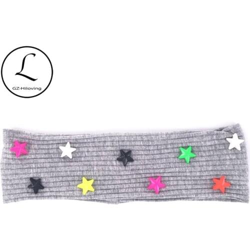 Cute Baby Girls Boys Star Cotton Headband Head Wrap 2019 Casual Childs Kids Soft Ribbed Hair bands Accessories Baby head warp
