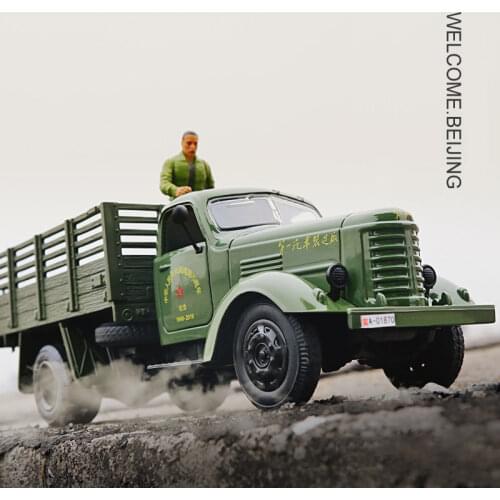 1:32 high quality CA10 alloy military transport vehicle model,simulation sound and light car model,collection furnishings toys