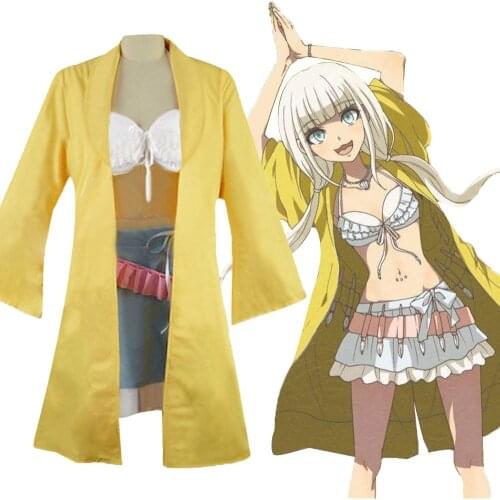NEW Danganronpa V3:Killing Harmony Angie Yonaga Cosplay Costume Uniform Anime Halloween Yellow Suit