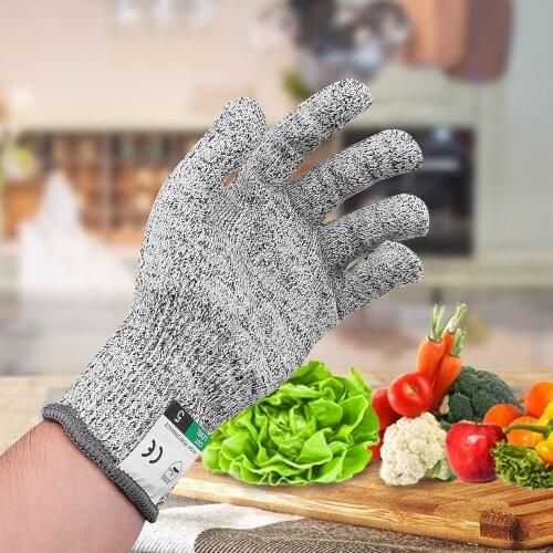 Level 5 Cut Proof stab resistant wire Metal gloves kitchen butcher glove cuts Oyster Shucking for fish garden protective eld