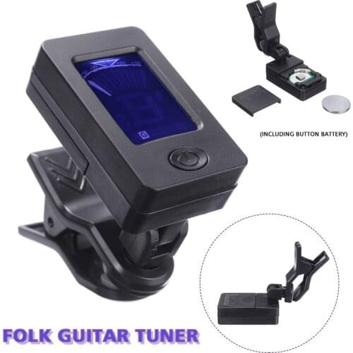 Rotatable Clip-on Bass Tuner Guitar Tuner LCD Display For Acoustic Electric Guitar Bass Ukulele Banjo Guitar Parts