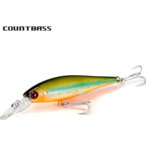 78mm 9.6g Floating Minnow Countbass Wobblers Anglers Lure for Fishing Diving Depth 1.2-1.5m Hardbait Jerk Your Bait Leurre