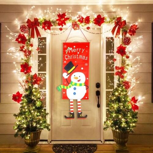 Merry Christmas Decor for Home Door Decor Hanging Garland Navidad 2020 Christmas Ornaments Xmas New Year 2021 Decor Kerst Noel