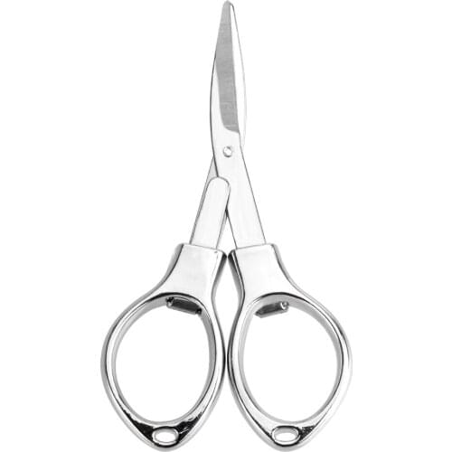DIYWORK Stainless Steel Fishing Scissor Cutter Camping Tool Portable Keychain Folding Scissors