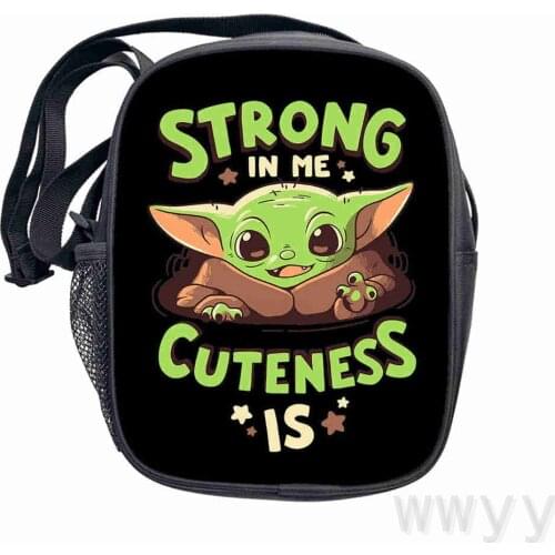 Disney the baby Yoda Mandalorian Kids Shoulder Bag Casual Crossbody Bag for Boys Girls Handbag