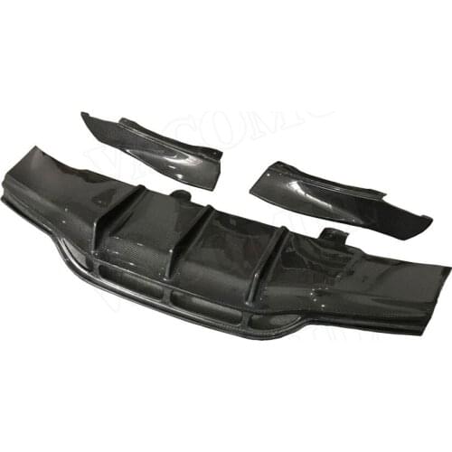 Carbon Fiber Rear Bumper Lip diffuser Splitters Aprons Spoiler For Mercedes Benz C class W205 C63 Coupe C205 2 Door PSM Style