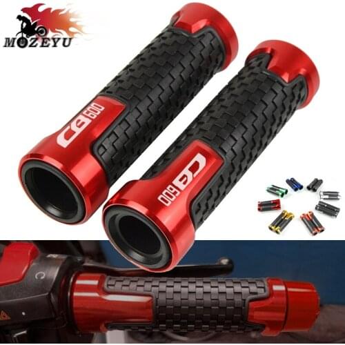 Motorcycle 7/8"22mm Universal Handlebar Grip Handle Bar Motorbike Hand Grips For HONDA cb600 HORNET CB 600 1998-2006 2005 1999
