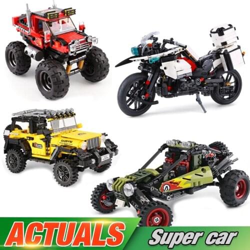 XingBao 03025 MOC 371pcs The Super Big Foot Car Truck Compatible DIY high-tech Building Blocks Bricks Toys Birthday Gifts
