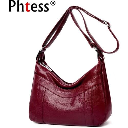 2019 Crossbody Bags For Women Leather Messenger Bags Girls Sac a Main Female Soft Leather Shoulder Bag Vintage Bolsa Feminina