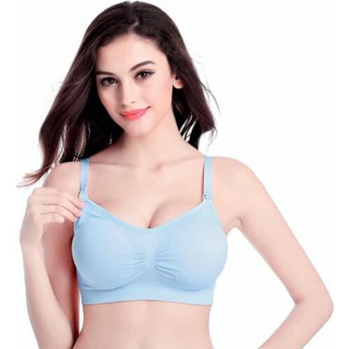 Women Nursing Bra Maternity Breastfeeding Bra Prevent Sagging for Pregnant Women Underwear Breast Feeding Bra