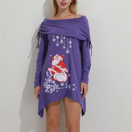 Women Fashion Patchwork Pullover Ladies Casual Loose Long Sweatershirt Sexy Slash Neck Sweatershirt For Female