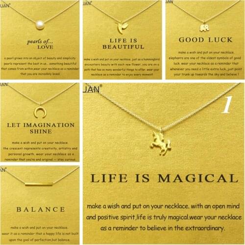 Gold Card Summary 1: Dogeared Elephant Unicorn Pearl Choker Statement Necklace Jewelry Chain Women Collares Colar Kolye Collier