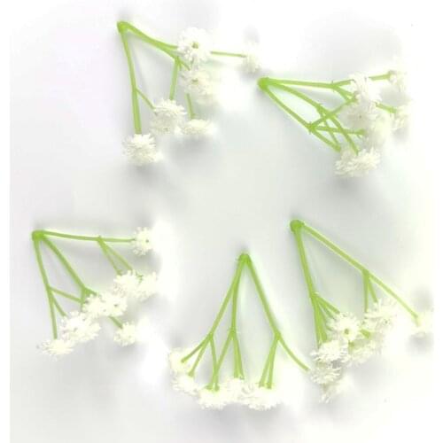 10Pcs Babies Breath Artificial Flower Mini Plastic White Gypsophila Fake Flower DIY Vase Gift Birthday Wedding Garden Home Decor