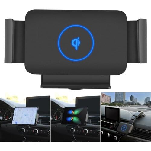 10W Car Wireless Charging Stand Center Console Suction Cup Bracket For Auto Parts Car Styling
