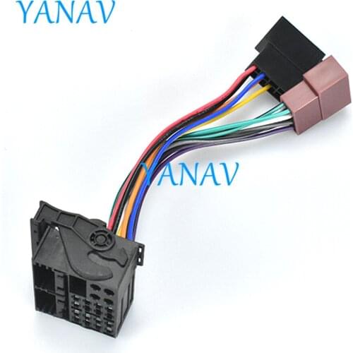 12-104 Wire Harness Adaptor for-BMW for-LAND ROVER for-ROVER for-MINI Car Stereo Radio ISO Standard Connector Adapter