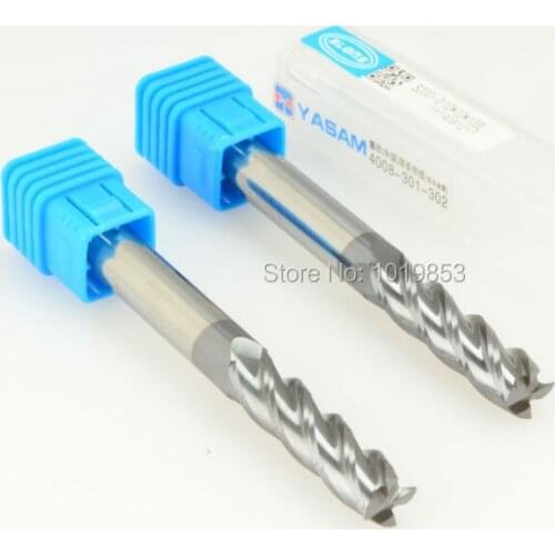 2pcs SLONS S200-10*10*100L HRC50 10mm shank diameter Solid carbide end mill milling cutter for steel or cast iron