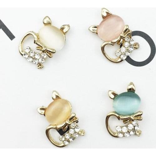 50pcs Rhinestone Buckle Charms Strass Jewelry Button Crystal Wedding Brides Hair Accessories Invitation Earring Brooch Ornament