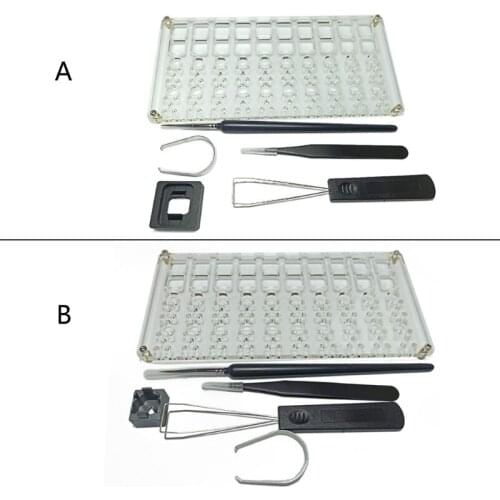 6pcs Keyboard Lube Station Keycap Puller Remover Mechanical Keyboard Key Switch Stem Holder for Gateron Kailh MX Switch