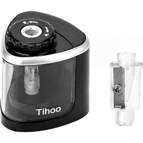 1PCS Electric Auto Pencil Sharpener Single Hole Portable Pencil Sharpener Battery Operated Kids Adults Colored Pencils School