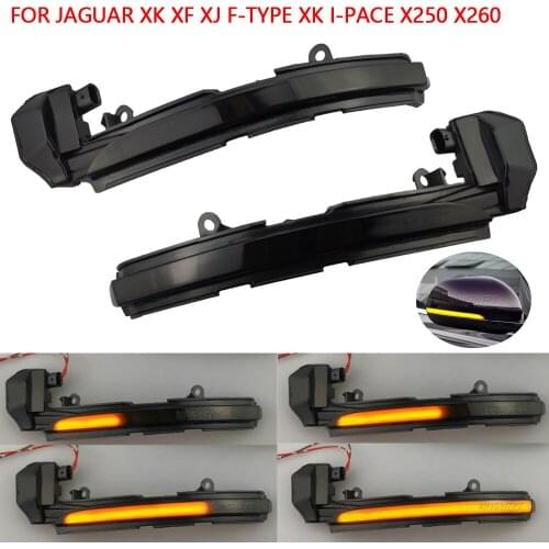 Car Accessories Dynamic Turn Signal Light LED Side Mirror Indicator Blinker Fit for Jaguar XK XKR X150 2007-2014 XE X760 15-20