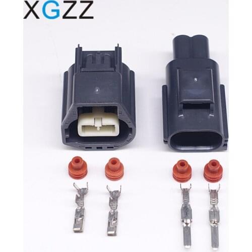 5 Sets 2 Pin Automotive Electronic Brake Booster Pump Plug Female Male Waterproof Connectors 7282-5575-10 7183-5575-10
