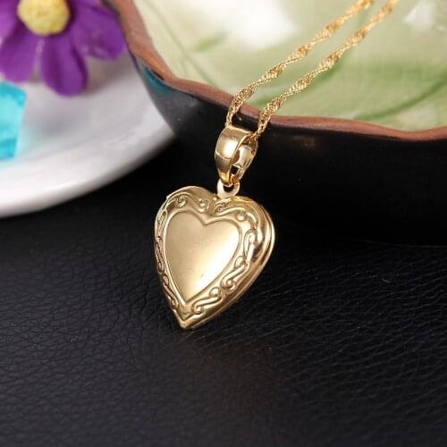 Bangrui Love heart Shape Necklace Resin Turkish Antique Gold Pocket Watch Sweater Pendant Necklaces Bijoux